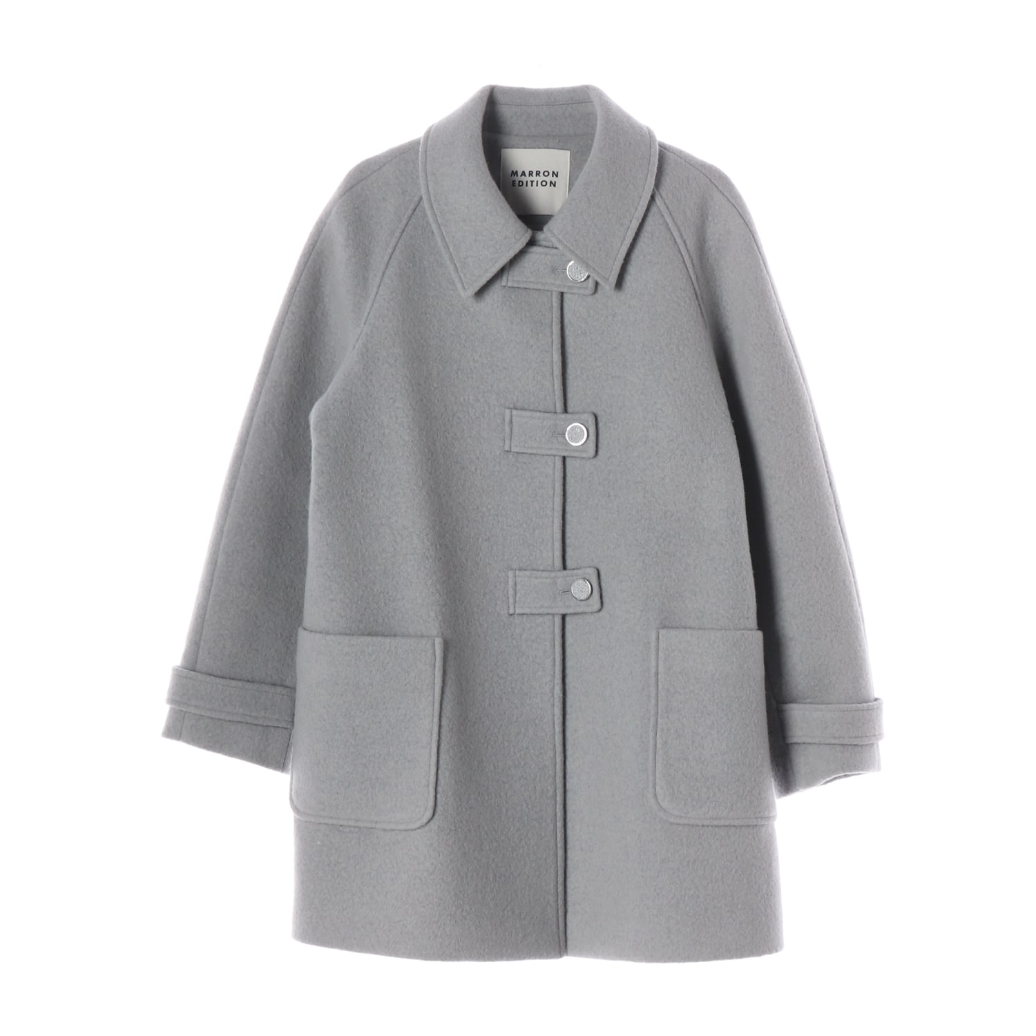 마론에디션 22FW 오버핏 울 알파카 블렌드 하프 코트 이미지 1