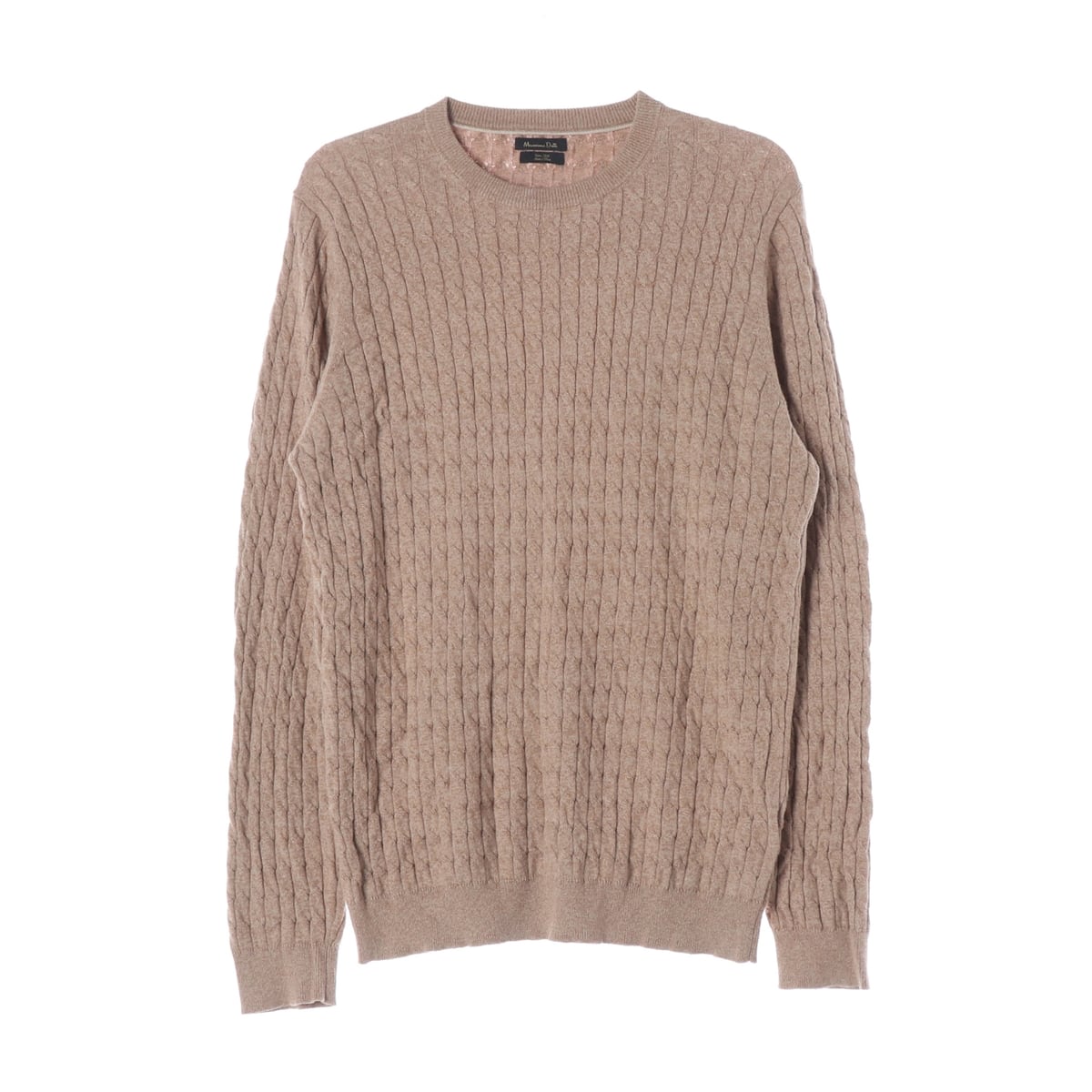 마시모두띠 (Massimo Dutti) 케이블 니트 실크 코튼 스웨터 상세 이미지 1