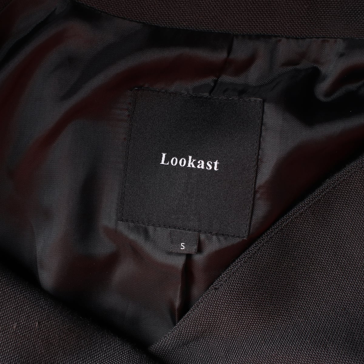 룩캐스트 22FW 크롭 싱글 버튼 블레이저 재킷 상세 이미지 3