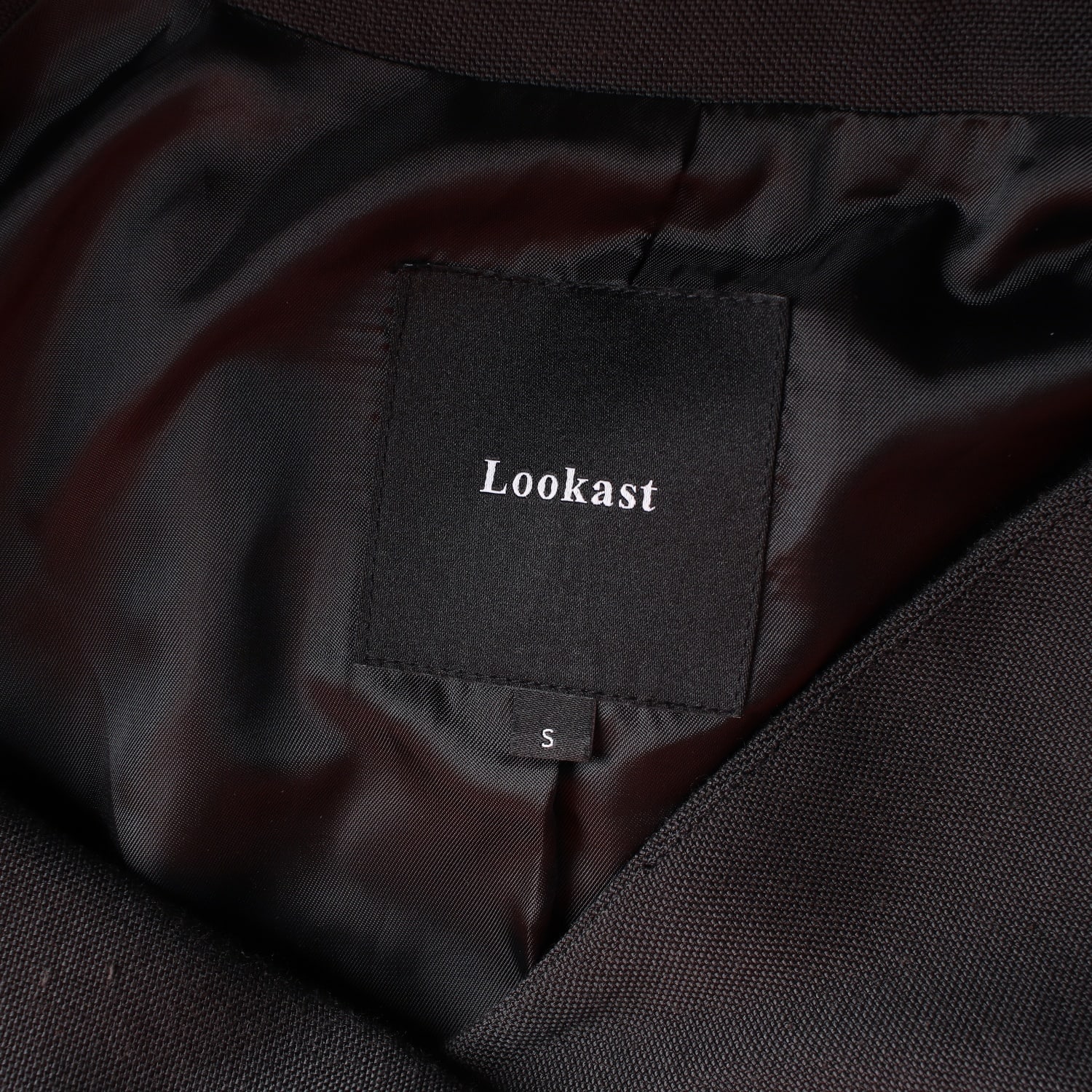 룩캐스트 22FW 크롭 싱글 버튼 블레이저 재킷 이미지 3