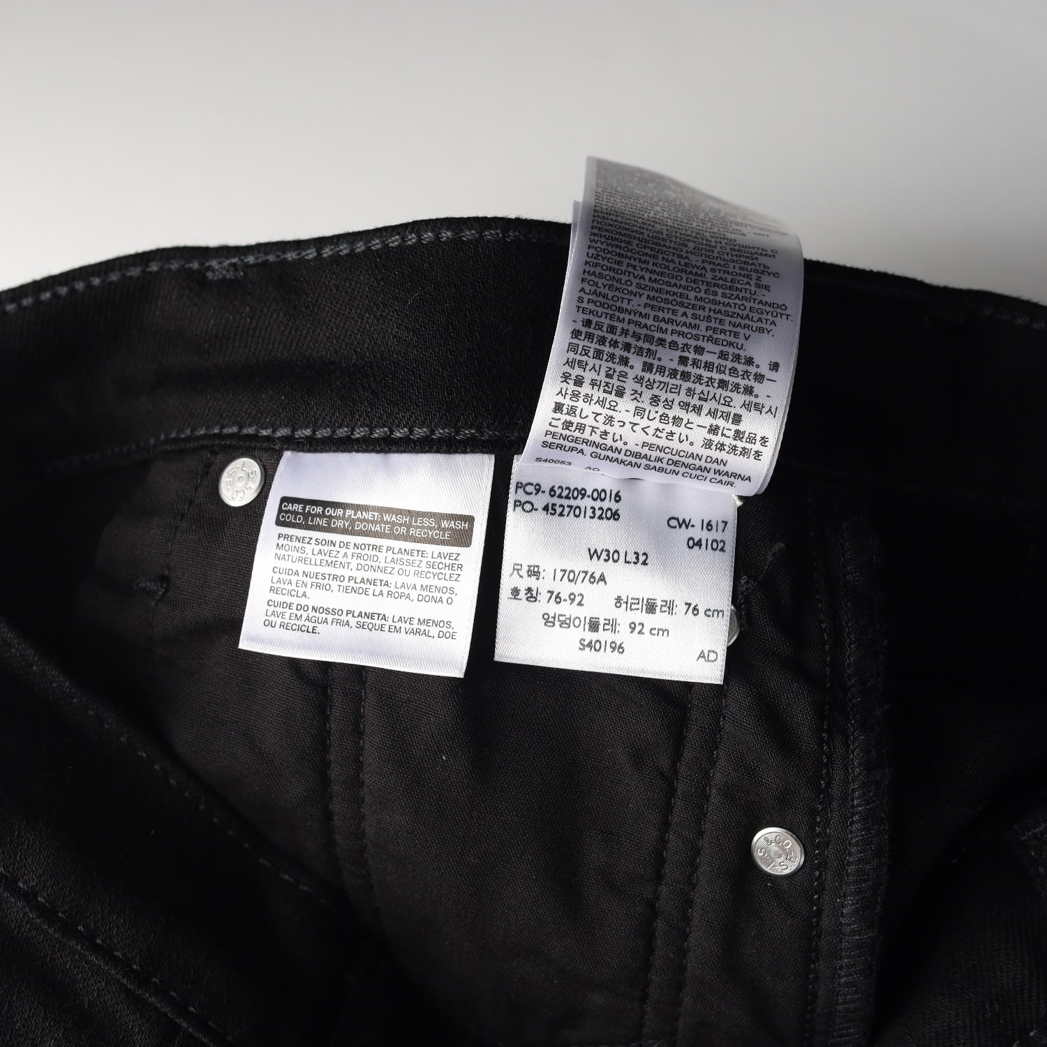 리바이스 Levi's 슬림핏 데님팬츠 블랙탭 블랙진 이미지 5