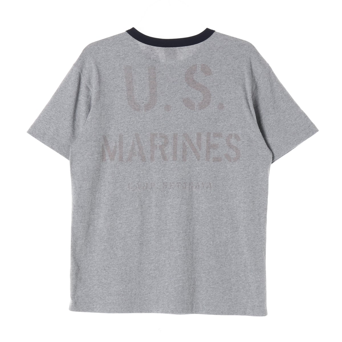 브론슨 26SS 1970s US Marine 반팔 티셔츠 그레이 상세 이미지 2