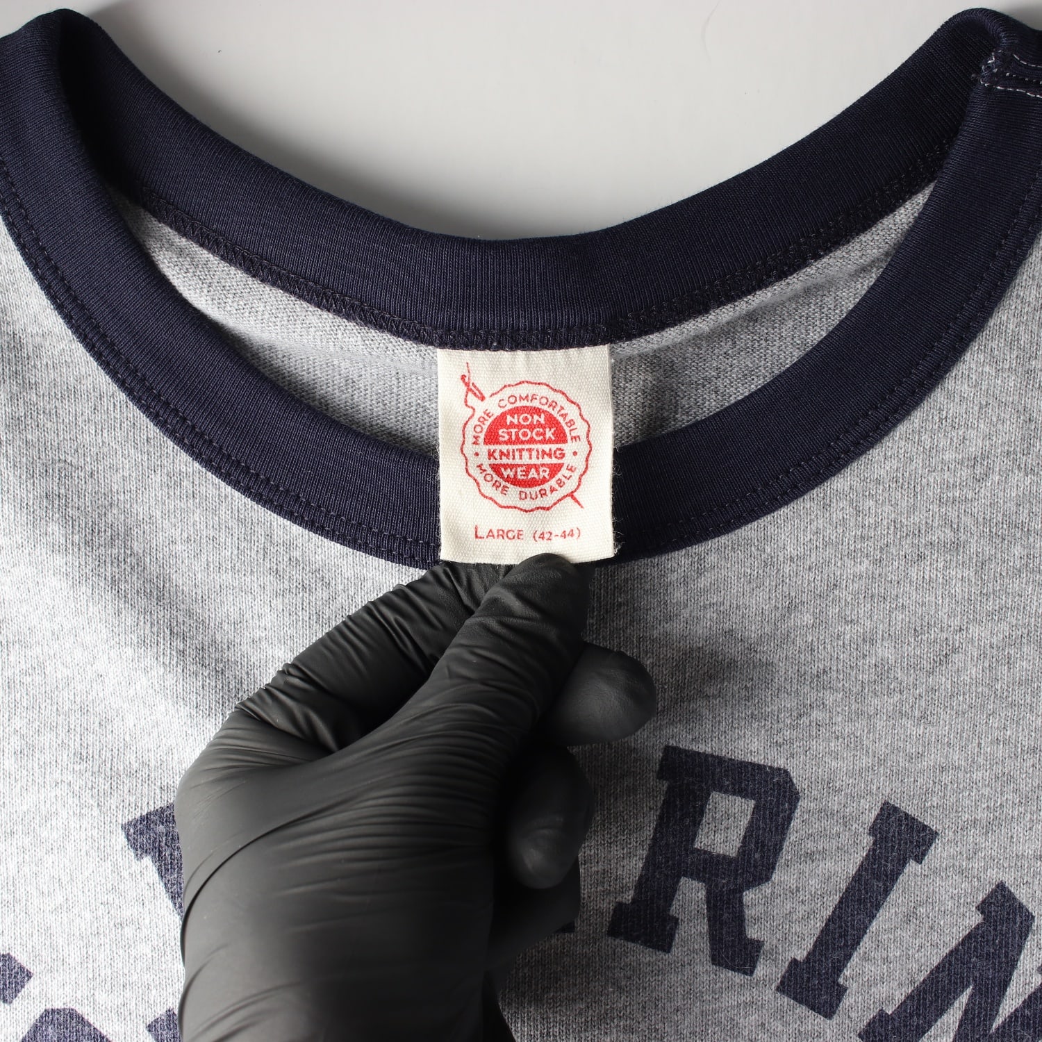브론슨 26SS 1970s US Marine 반팔 티셔츠 그레이 이미지 3