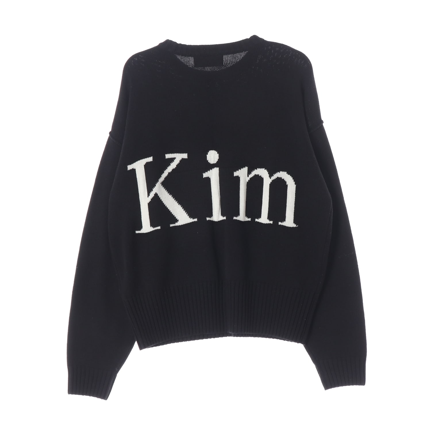 마뗑킴 22FW 빅 로고 니트 풀오버 스웨터 블랙  이미지 2