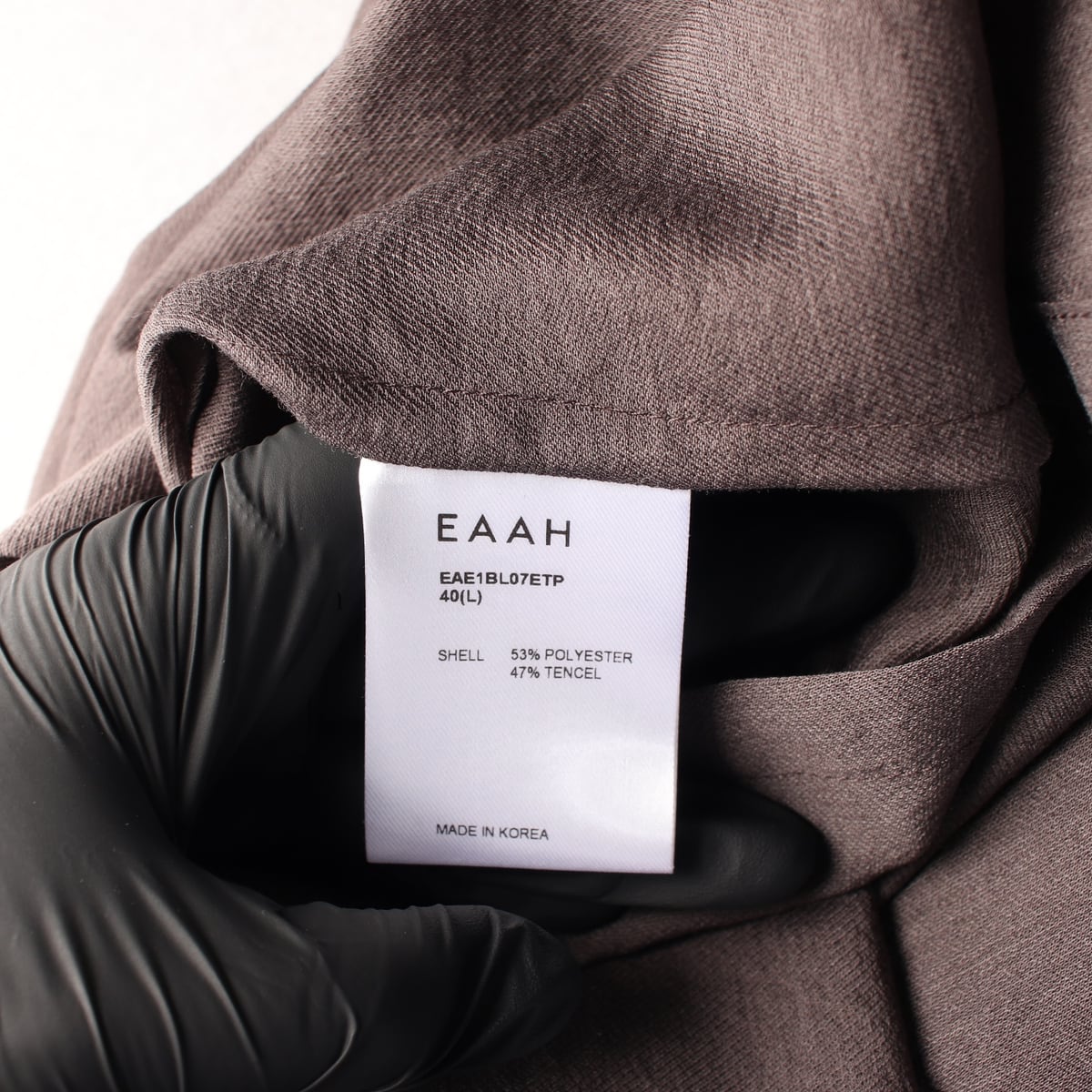 이아 EAAH 25SS 카울넥 반팔 블라우스 토프 상세 이미지 4