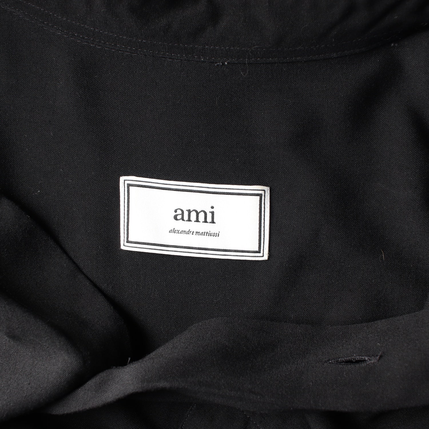아미 ami 포켓 버튼업 셔츠 블랙 이미지 3