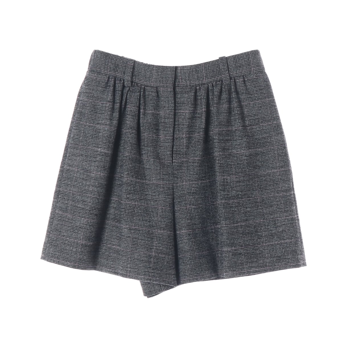 마쥬 21SS 체크 패턴 비스코스 블렌드 숏팬츠 상세 이미지 1