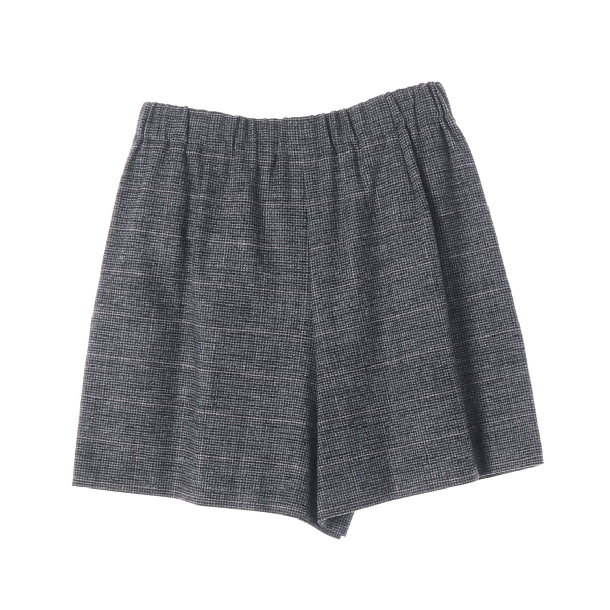 마쥬 21SS 체크 패턴 비스코스 블렌드 숏팬츠 상세 이미지 2