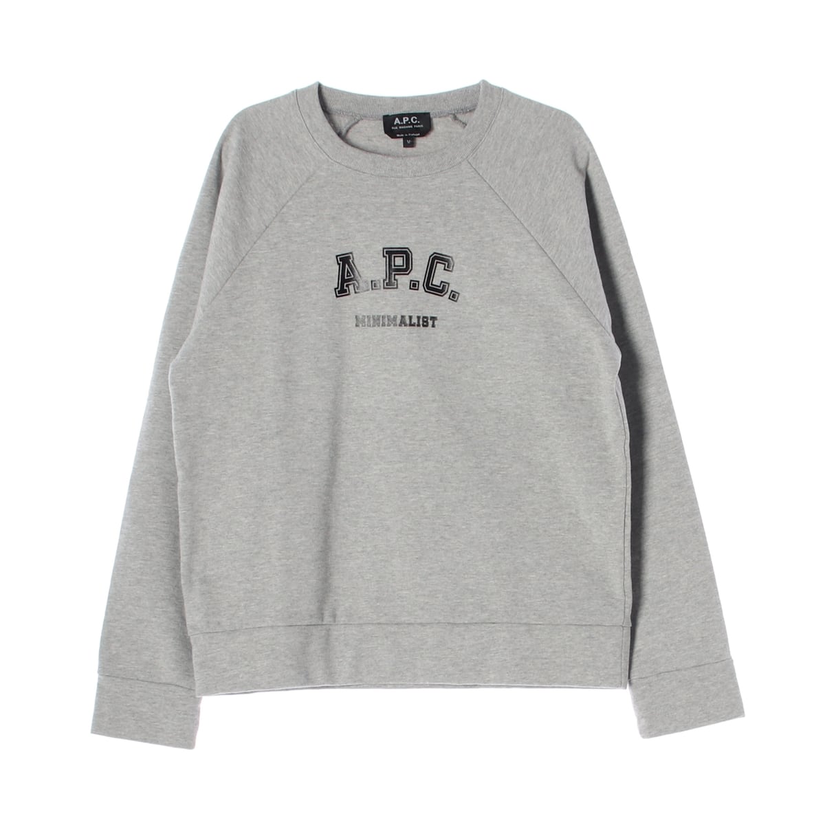 아페쎄 APC 21FW 로고 프린트 래글런 맨투맨 스웨트셔츠 상세 이미지 1