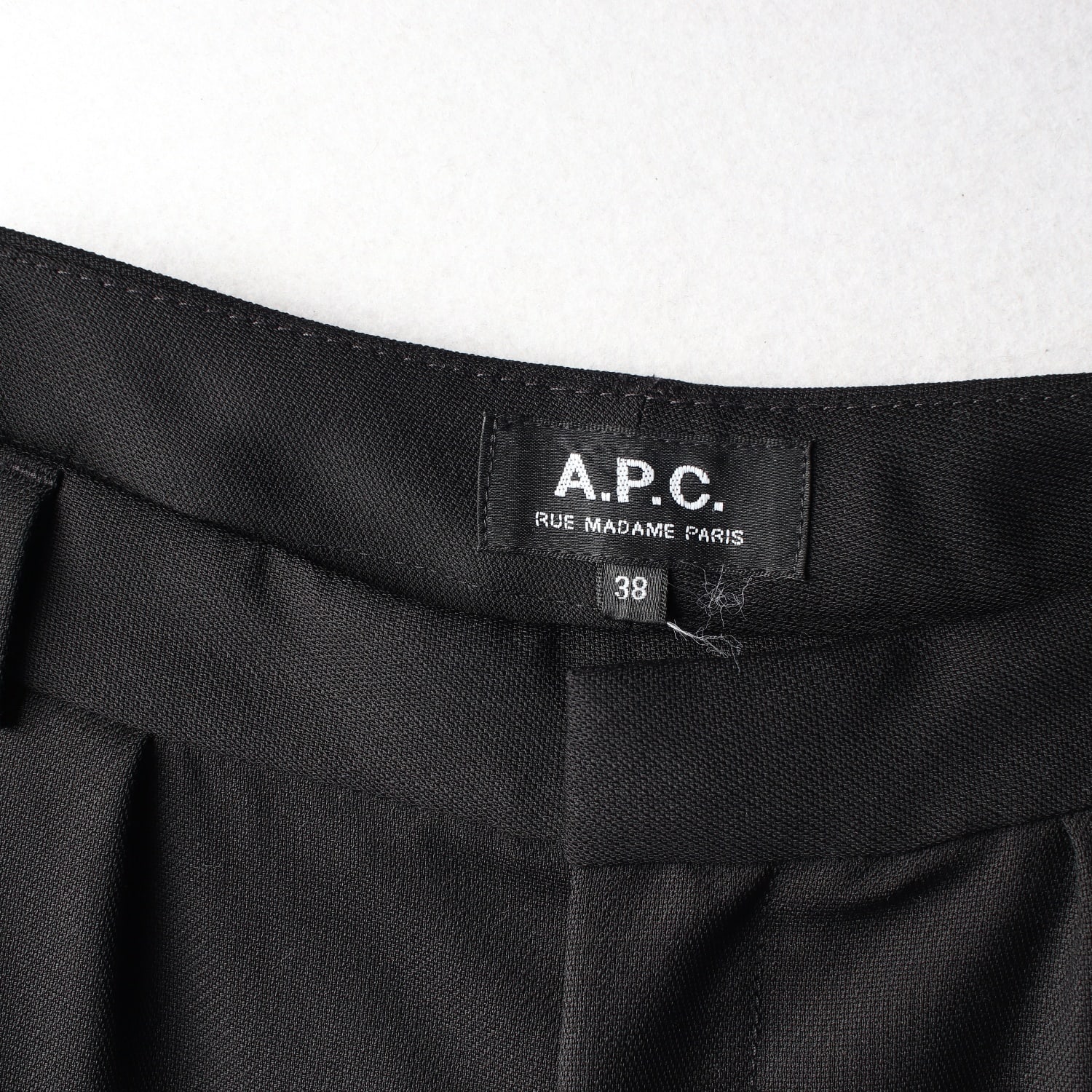 아페쎄 APC 울 100% 핀턱 테이퍼드핏 슬랙스 트라우저 팬츠 이미지 3