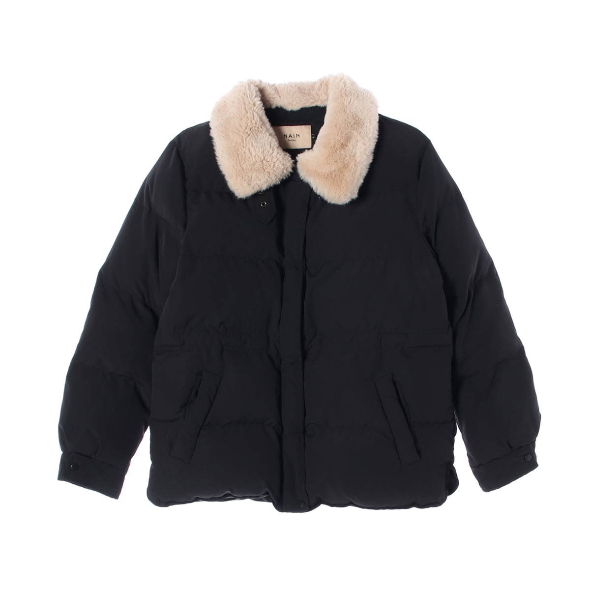 아틀리에 나인 21FW 퍼 칼라 숏 패딩 상세 이미지 1