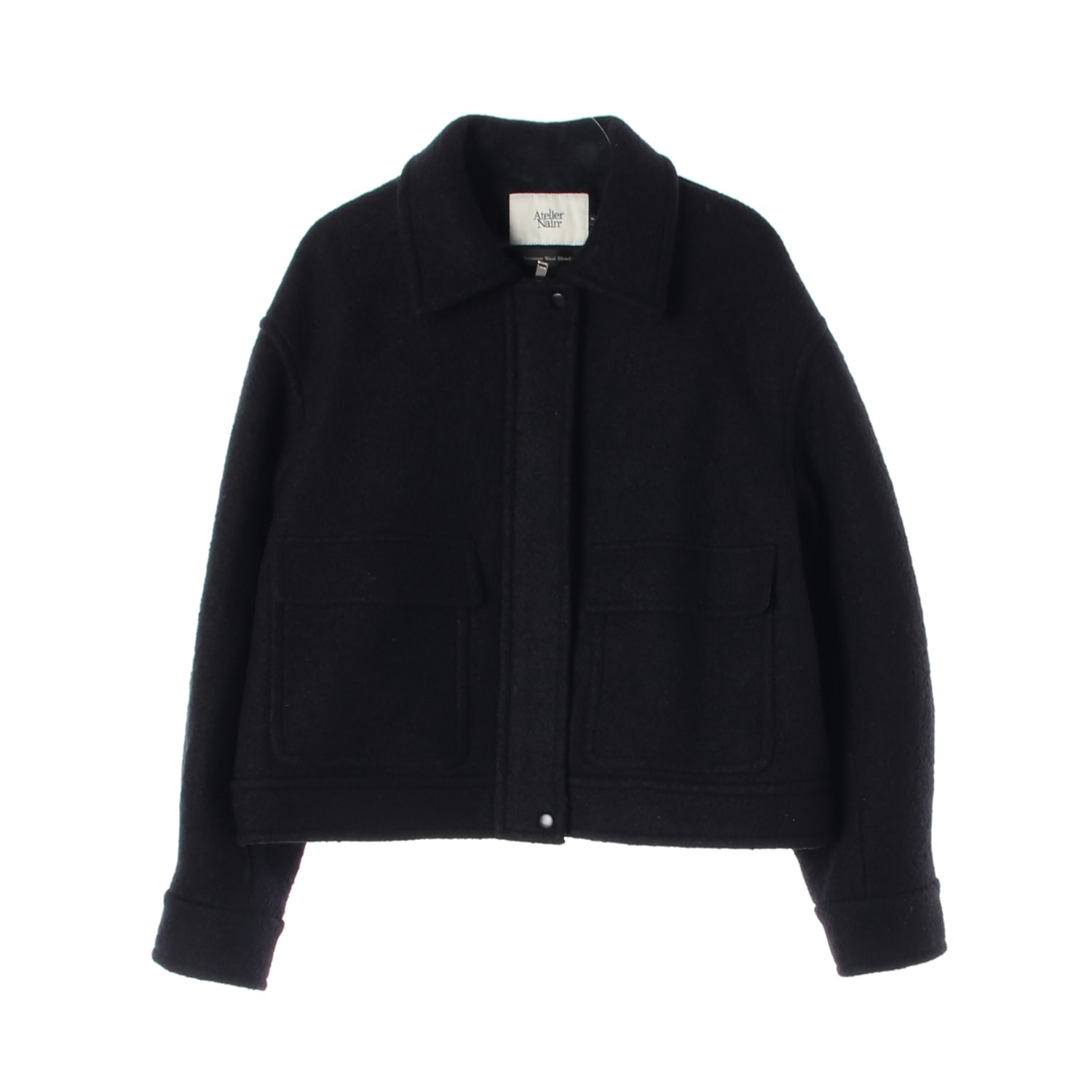 아틀리에 나인 23FW 프리미엄 울 블렌드  봄버 재킷 이미지 1
