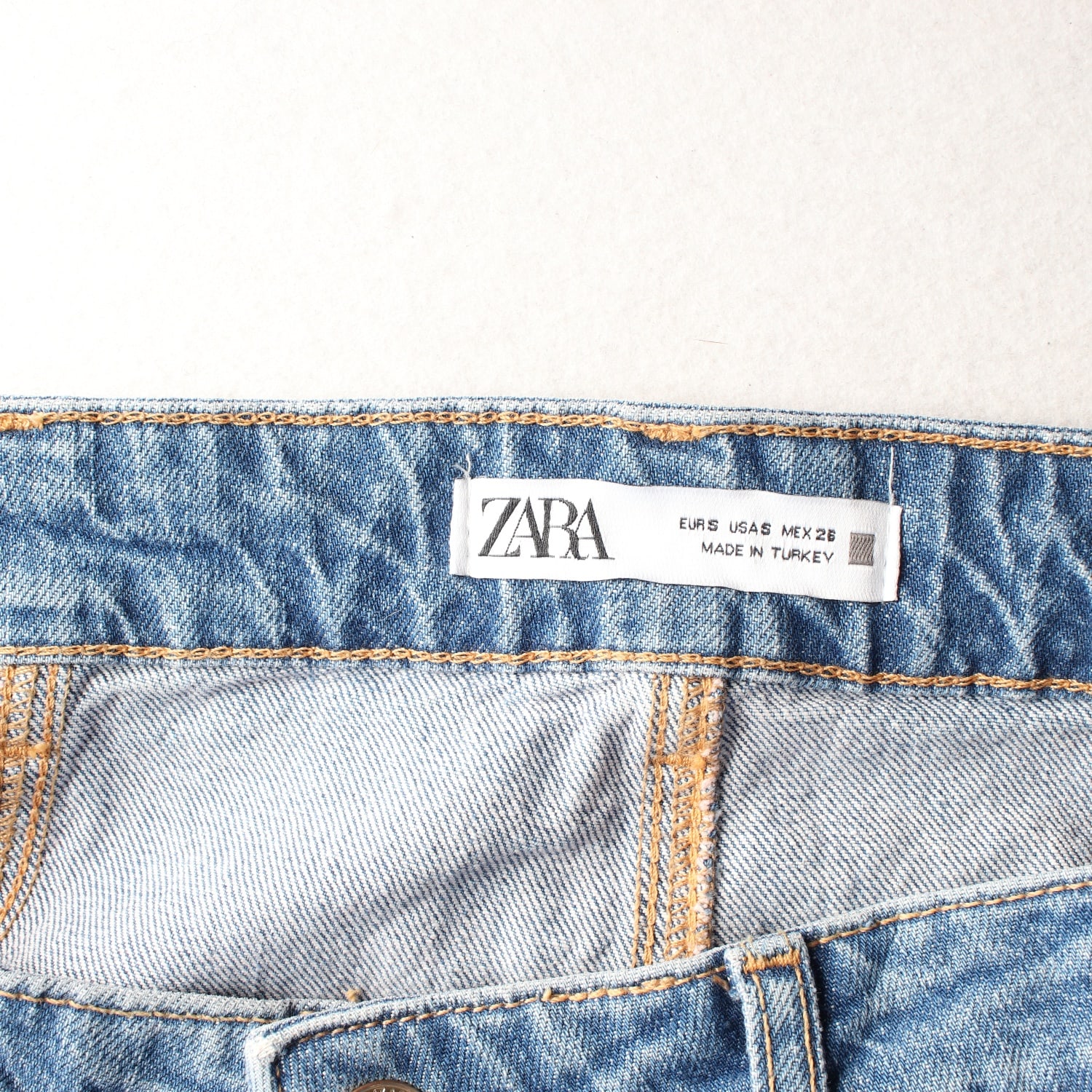 자라 데님 머메이드 롱 스커트 이미지 3