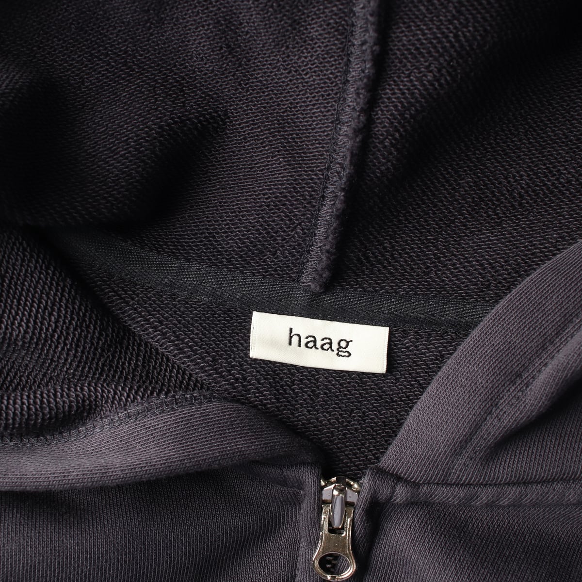 헤이그 haag 믹스 후드집업 네이비 상세 이미지 3