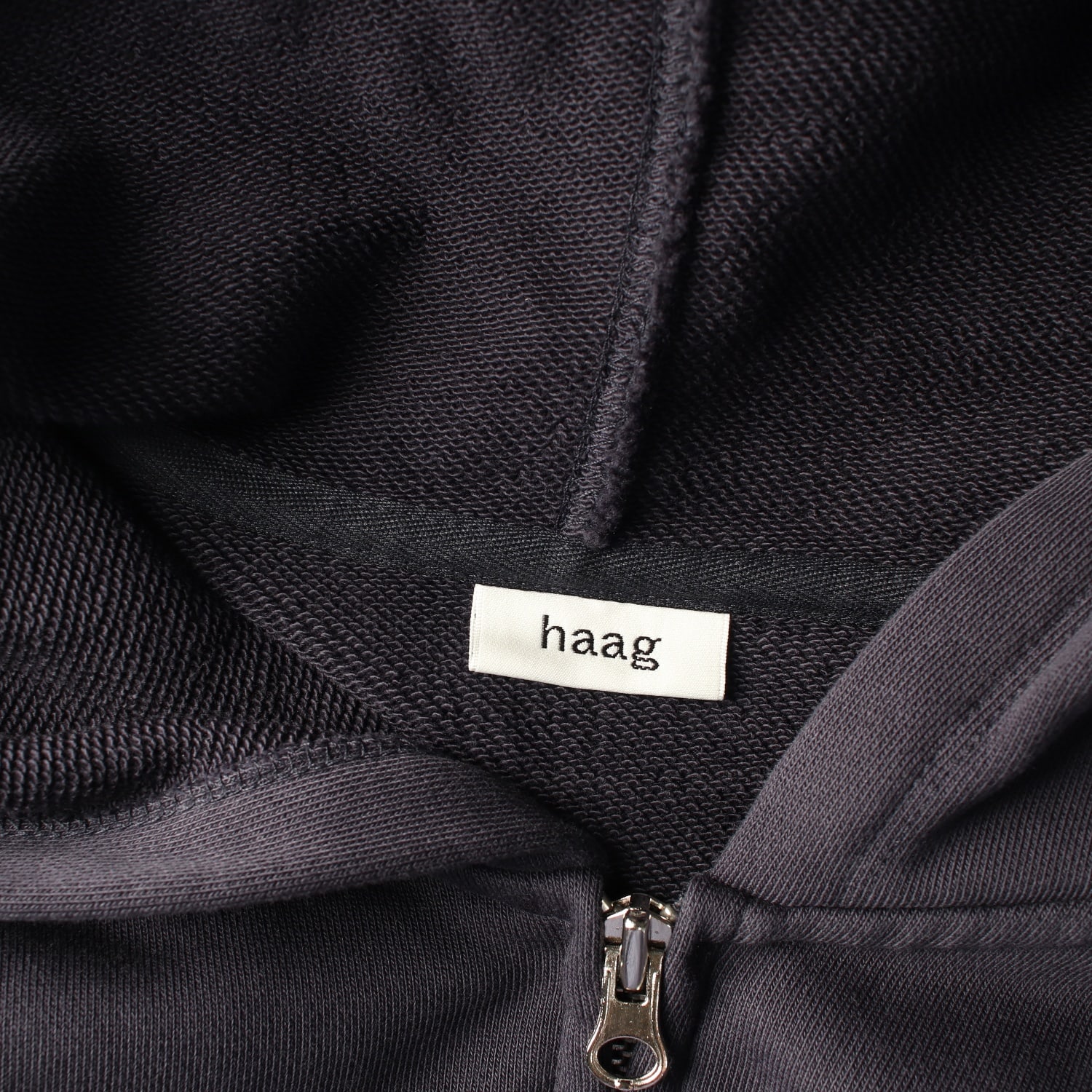 헤이그 haag 믹스 후드집업 네이비 이미지 3