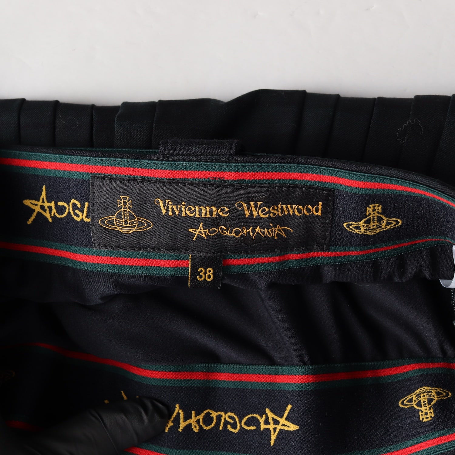 비비안 웨스트우드 23SS 타탄 그린 체크 플리츠 미니 스커트 이미지 3
