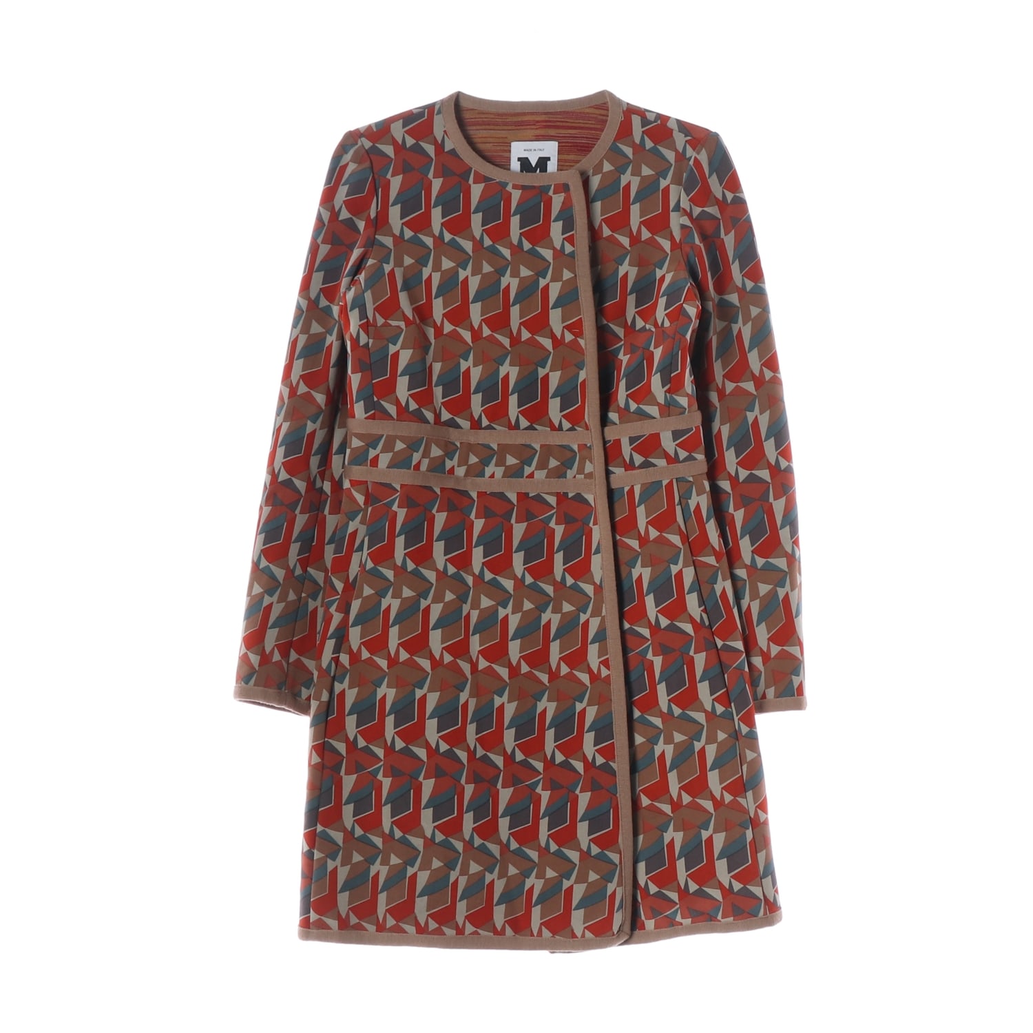 미쏘니 Missoni 기하학 패턴 실크 레귤러핏 재킷 이미지 1