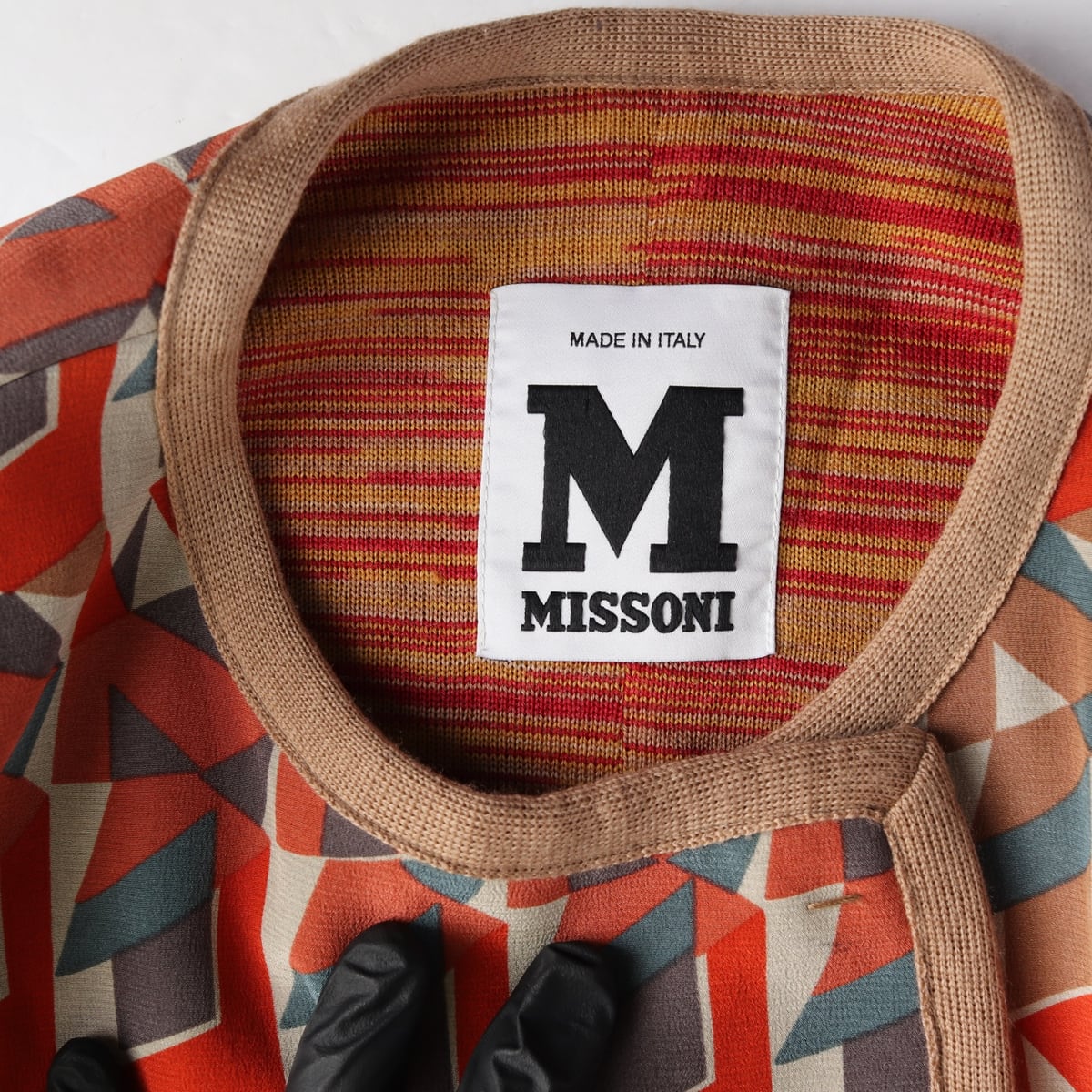 미쏘니 Missoni 기하학 패턴 실크 레귤러핏 재킷 상세 이미지 3