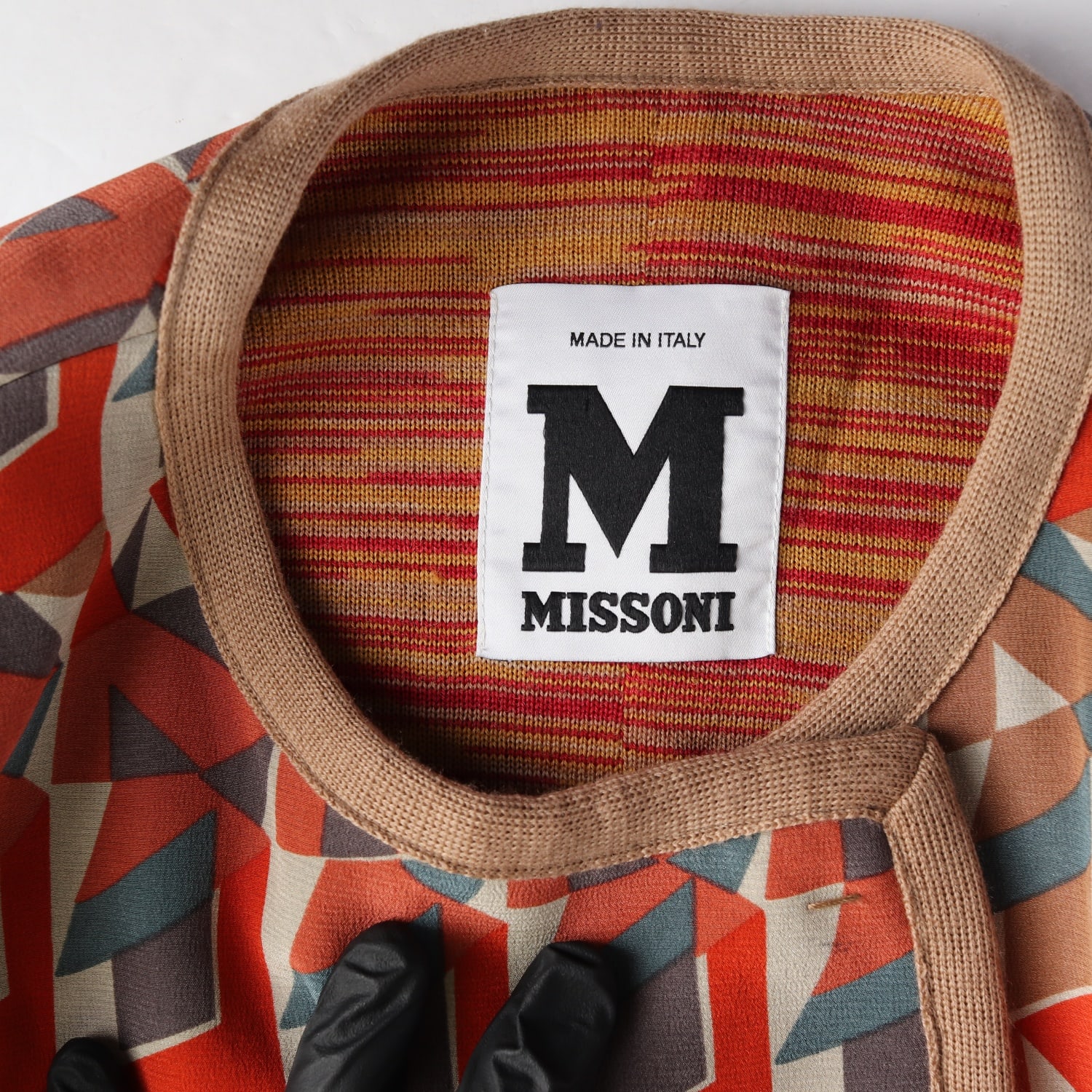 미쏘니 Missoni 기하학 패턴 실크 레귤러핏 재킷 이미지 3