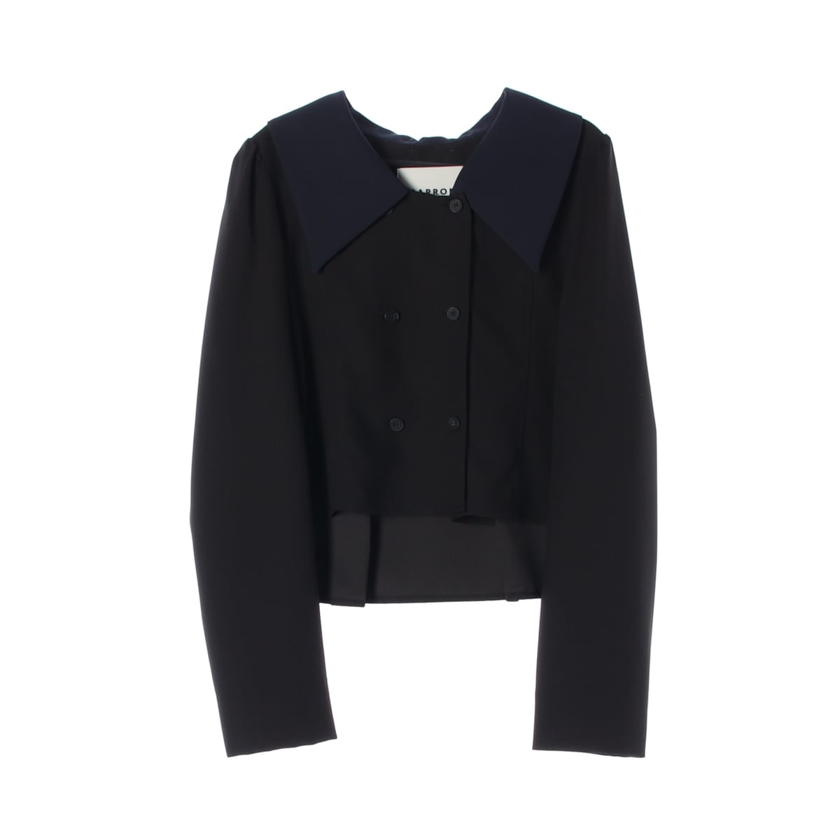 마론에디션 22FW 더블 브레스트 빅 칼라 크롭 재킷 상세 이미지 1