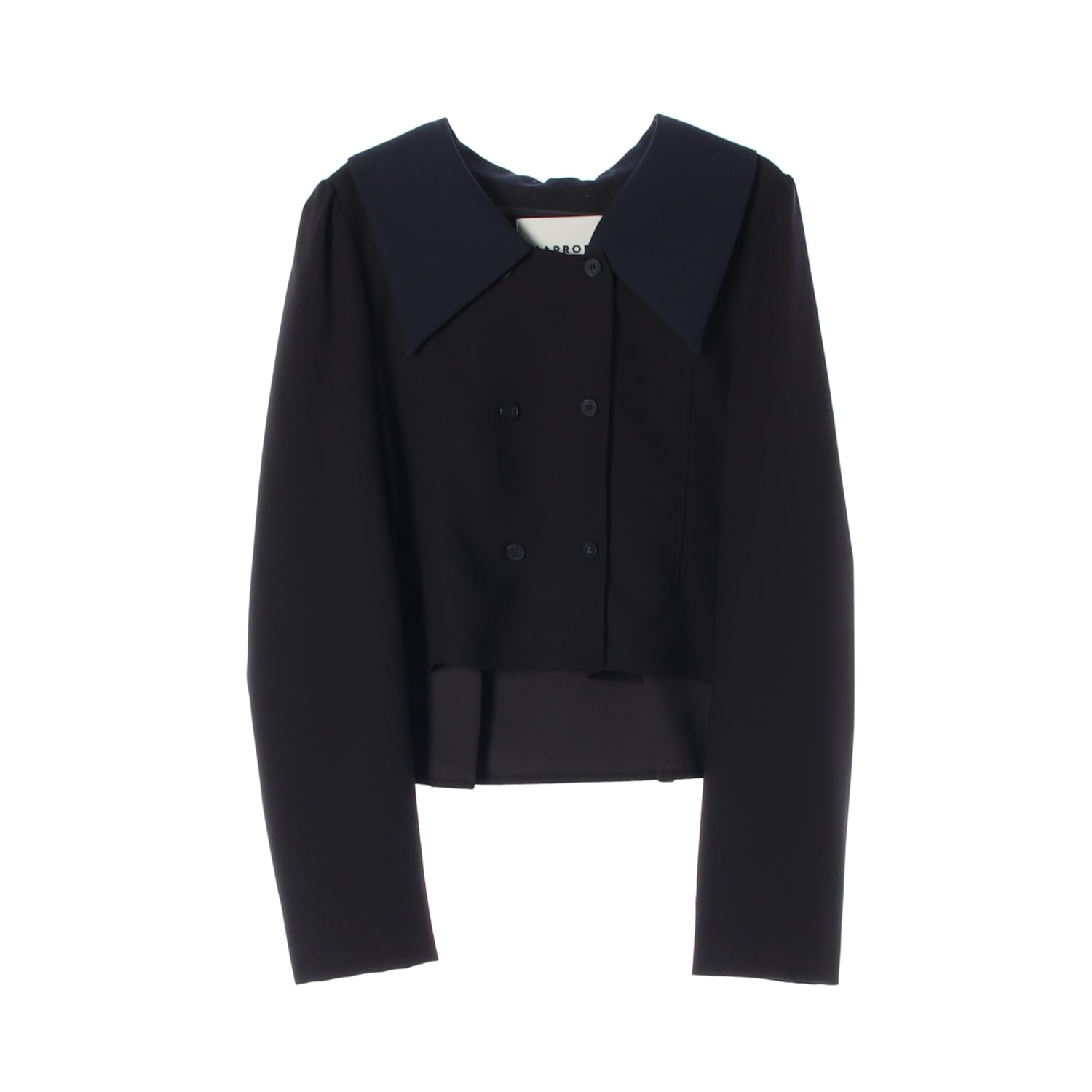 마론에디션 22FW 더블 브레스트 빅 칼라 크롭 재킷 이미지 1
