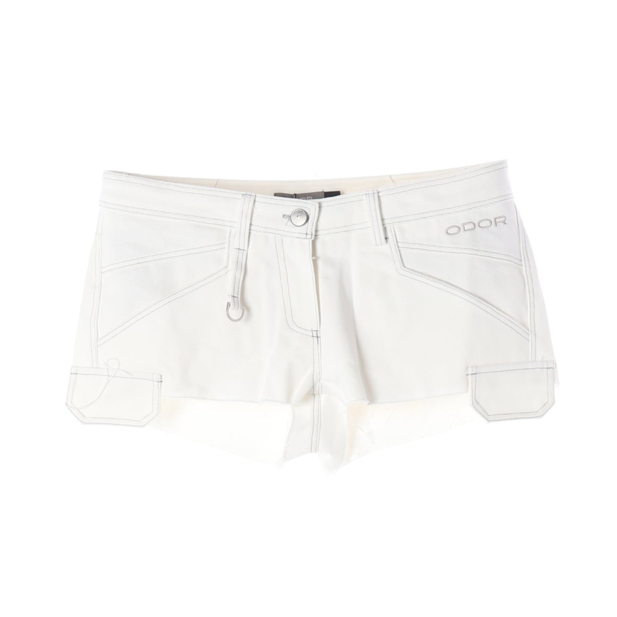 (새상품) 오도어 24SS CASTON RAW SHORT 면 숏팬츠 상세 이미지 1