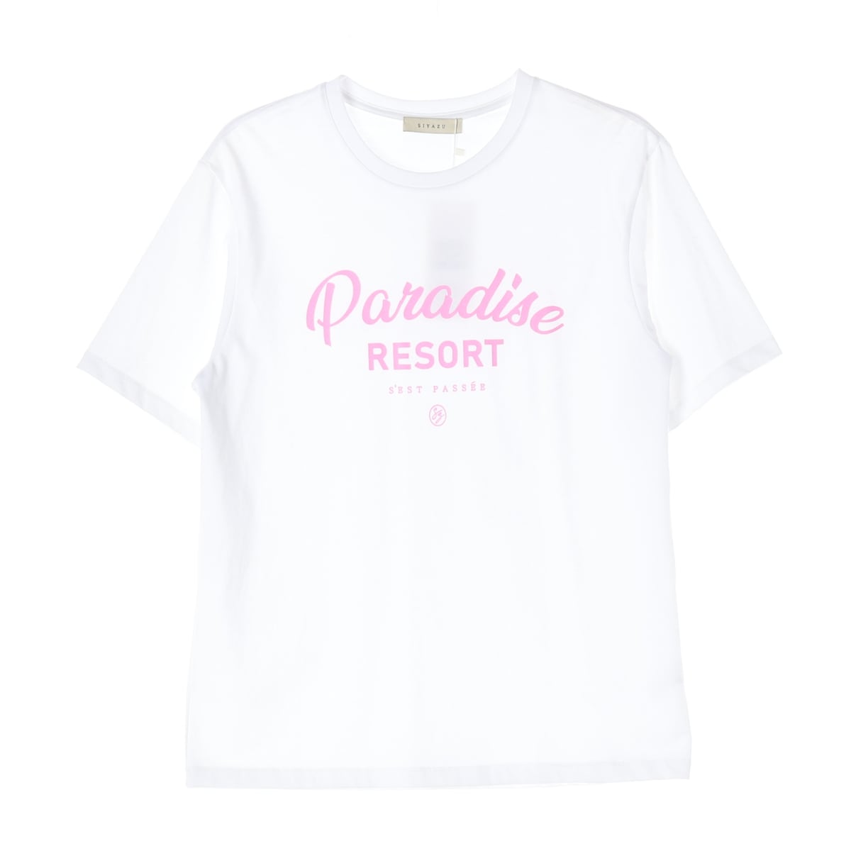 (새상품) 시야쥬 Paradise RESORT 그래픽 오버핏 면 반팔 티셔츠 상세 이미지 1