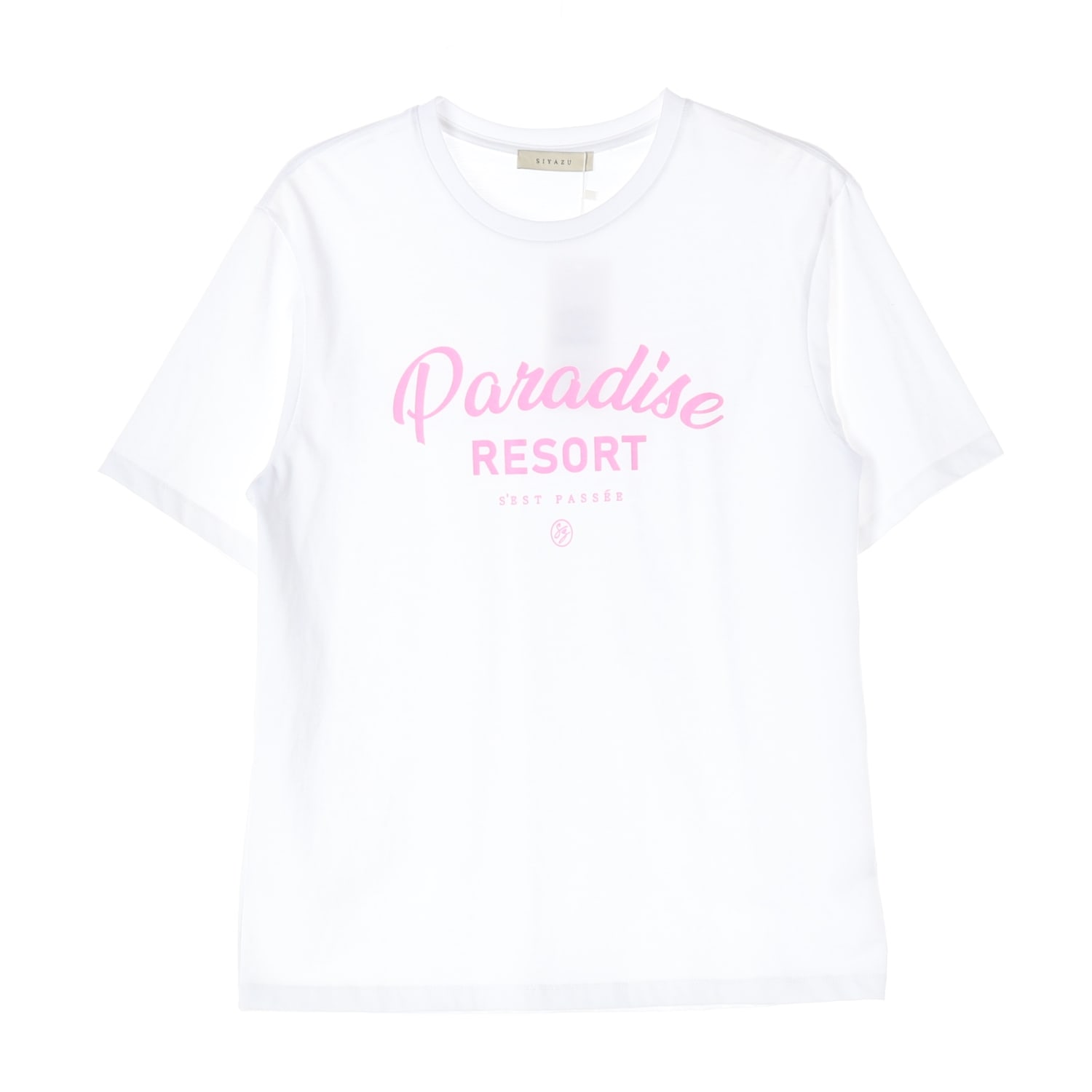 (새상품) 시야쥬 Paradise RESORT 그래픽 오버핏 면 반팔 티셔츠 이미지 1