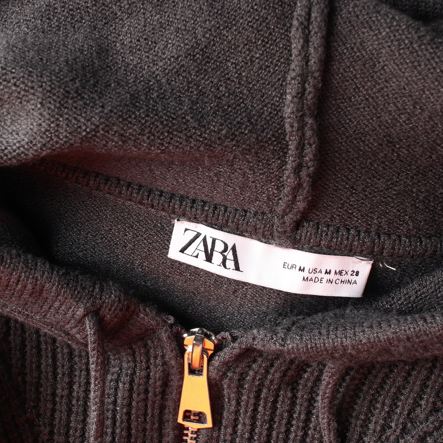자라 ZARA 하프집업 니트 크롭 후드티 이미지 3