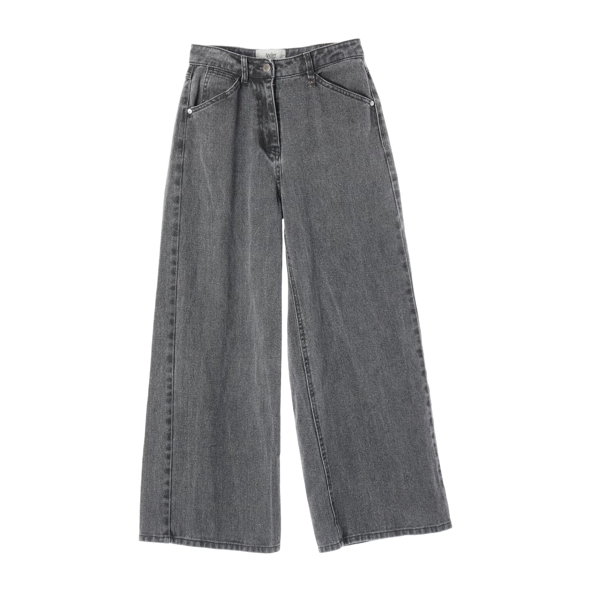 아틀리에 나인 25SS ESSENTIAL 워싱 와이드핏 데님팬츠 상세 이미지 1