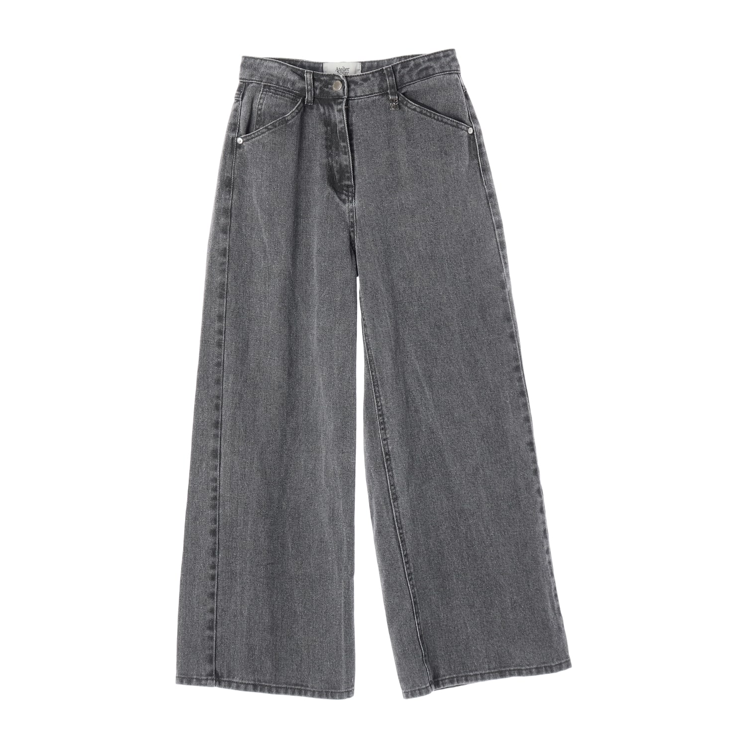 아틀리에 나인 25SS ESSENTIAL 워싱 와이드핏 데님팬츠 이미지 1