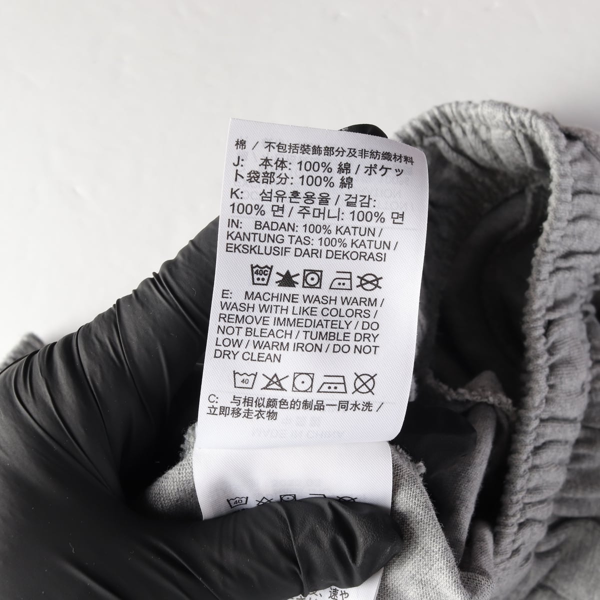 나이키 22SS 로고 프린트 면 레귤러핏 숏팬츠 멜란지그레이 상세 이미지 5