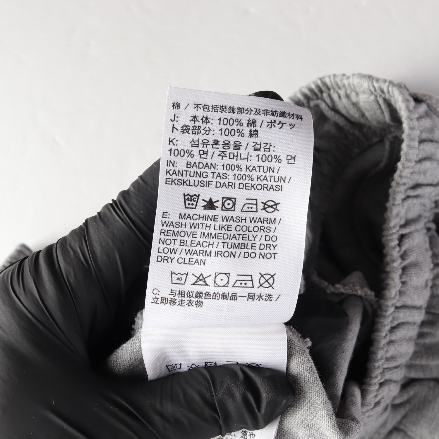 나이키 22SS 로고 프린트 면 레귤러핏 숏팬츠 멜란지그레이 이미지 5