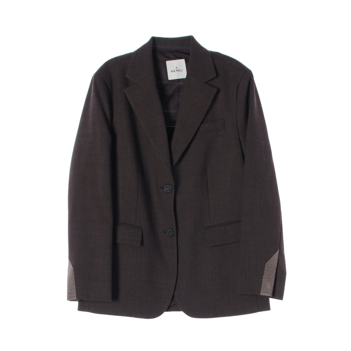 아바몰리 21FW 울 블렌드 소매 트리밍 블레이저 재킷 상세 이미지 1
