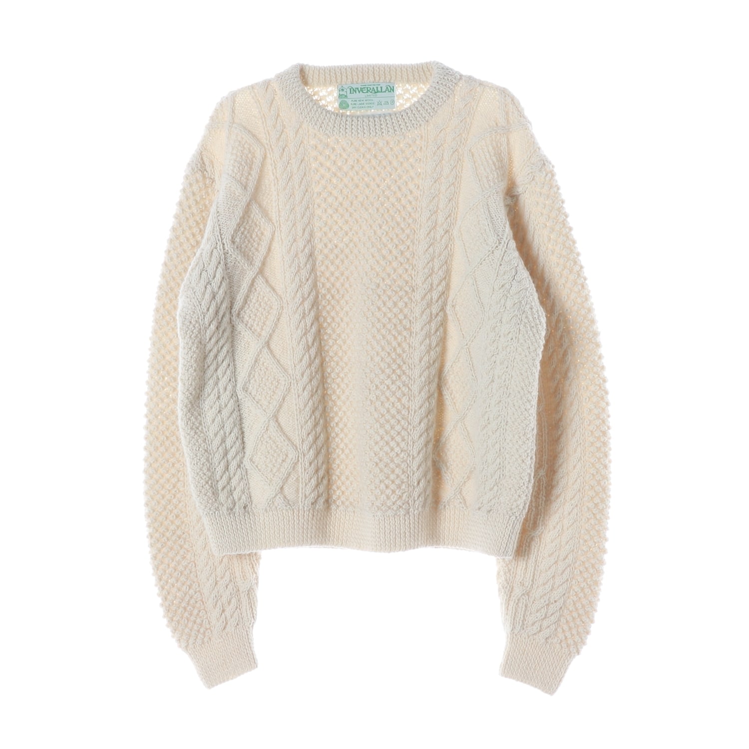 얼바닉30 23FW ARAN 아란 니트 퓨어 뉴 울 케이블 스웨터 이미지 1