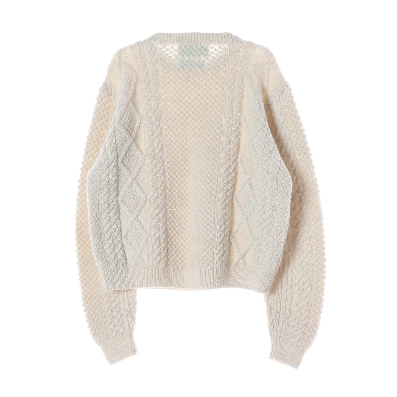얼바닉30 23FW ARAN 아란 니트 퓨어 뉴 울 케이블 스웨터 이미지 2