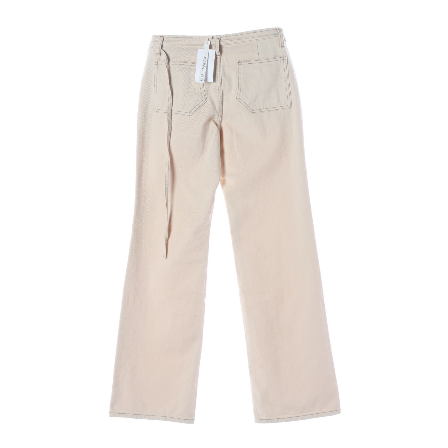(새상품) 기준 23SS CHCOJEANS 대비 스티치 스트레이트핏 면 팬츠 이미지 2