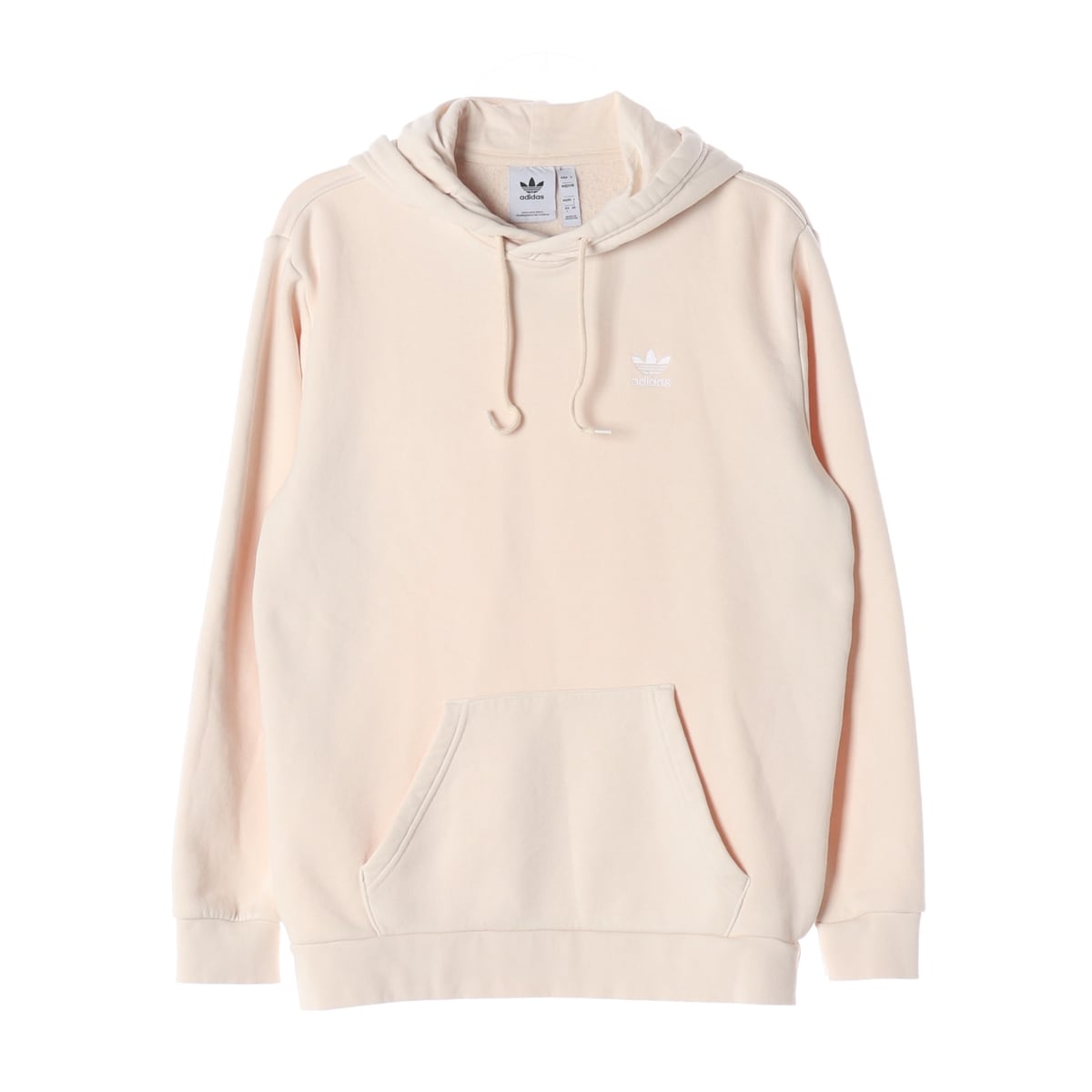 아디다스 22FW 에센셜 로고 프린트 면 후드티 상세 이미지 1