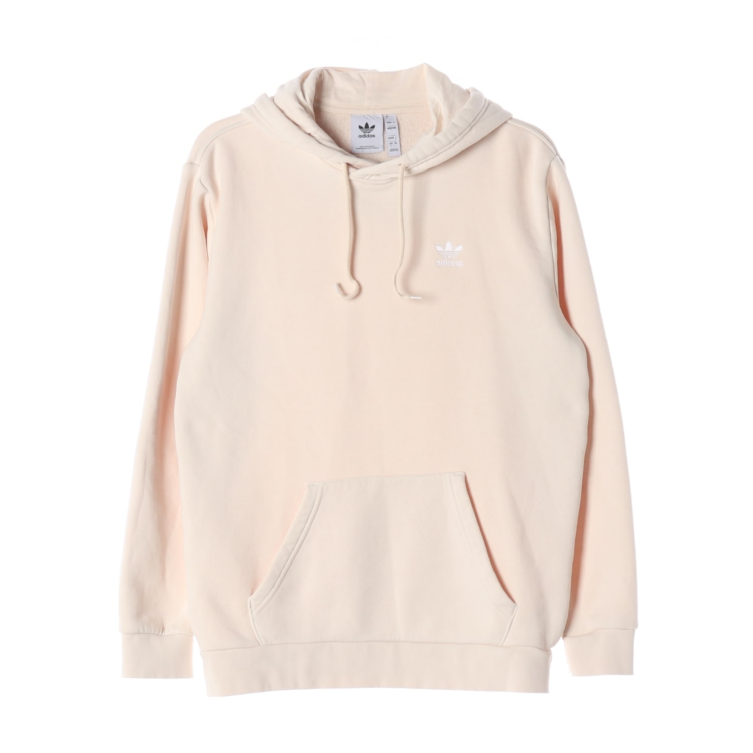 아디다스 22FW 에센셜 로고 프린트 면 후드티 이미지 1