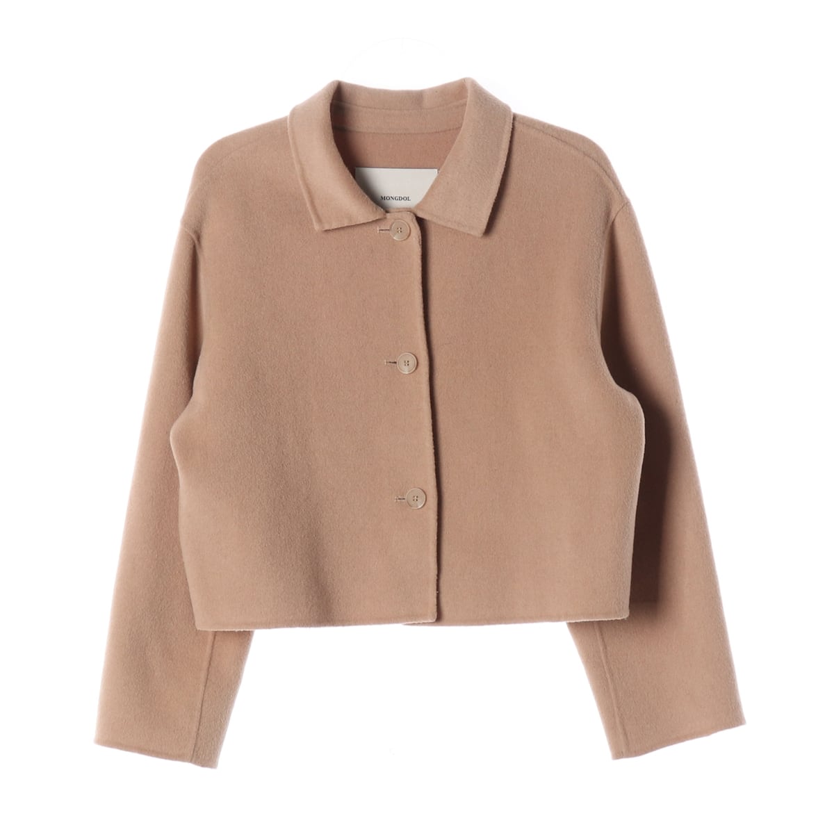 몽돌 22FW 울 블렌드 카라 숏 코트 상세 이미지 1