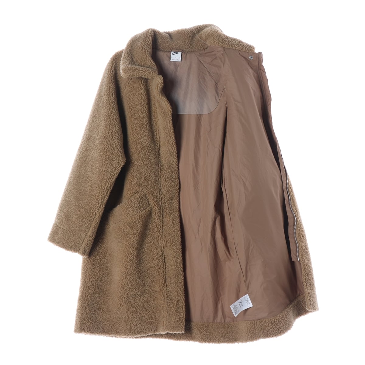 나이키 22FW 빅로고 자수 오버핏 플리스 코트 상세 이미지 2