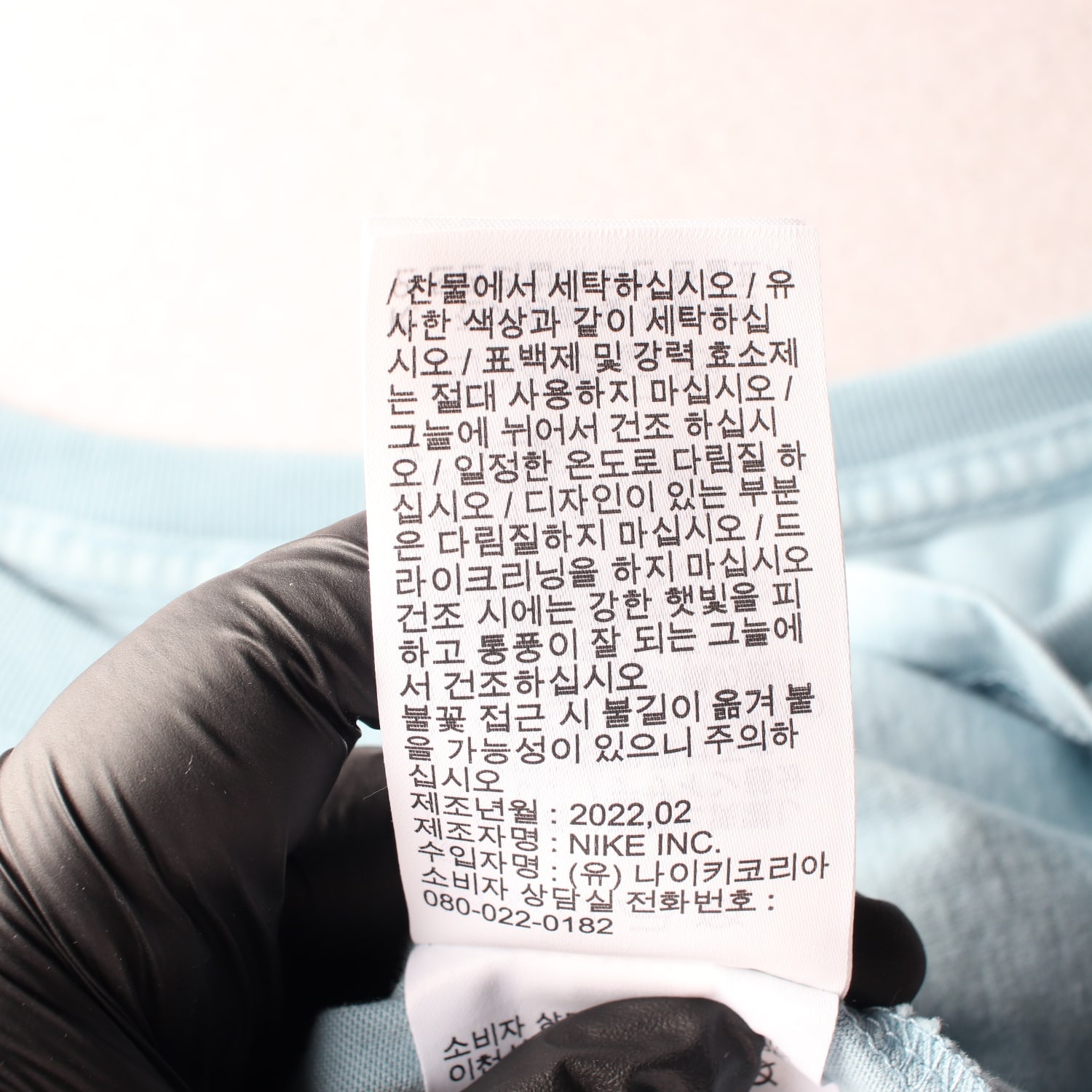 나이키 22SS 스우시 슬리브 크롭 반팔 티셔츠 스카이블루 이미지 6