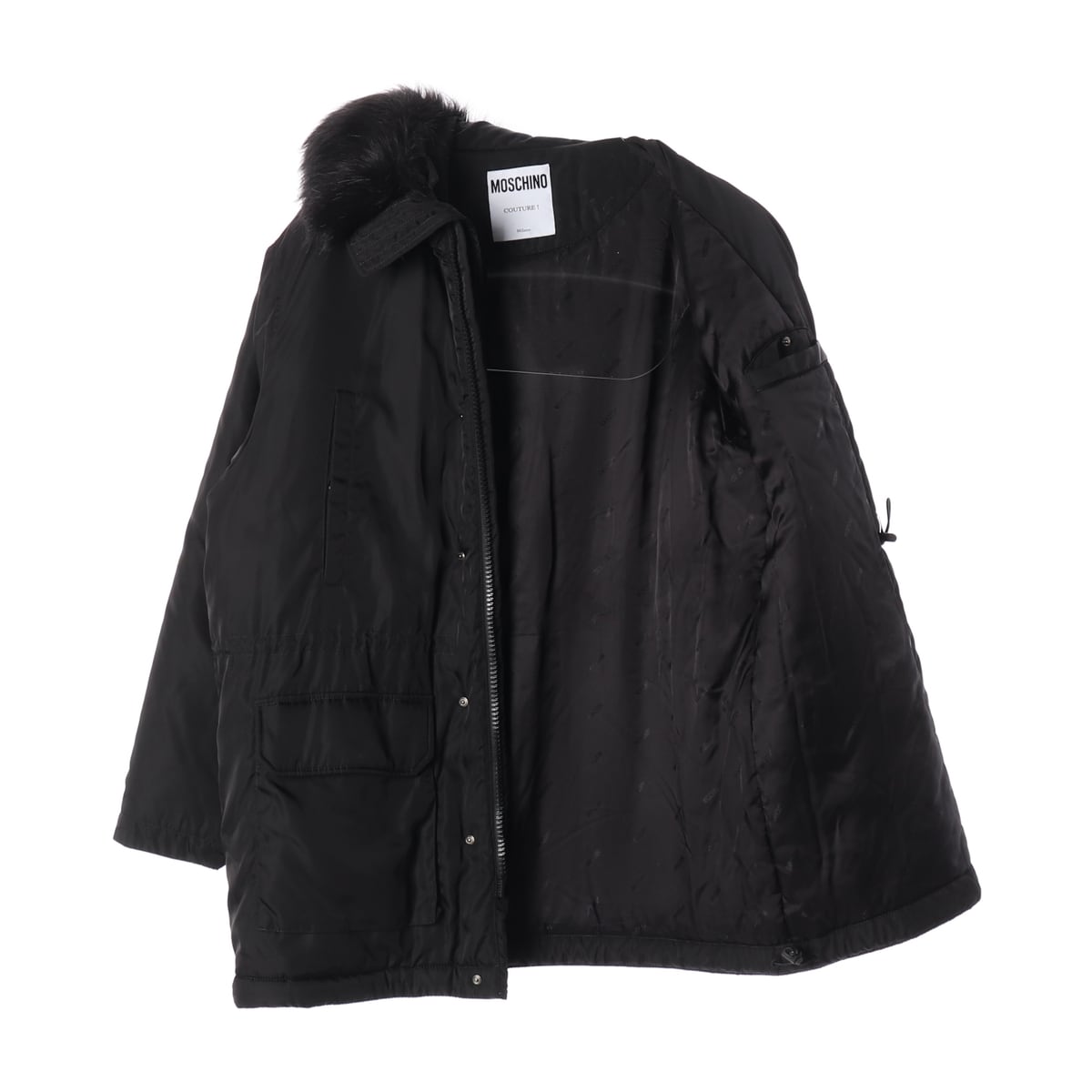 모스키노 21FW 꾸뛰르 퍼 트리밍 후드 롱 패딩 상세 이미지 2