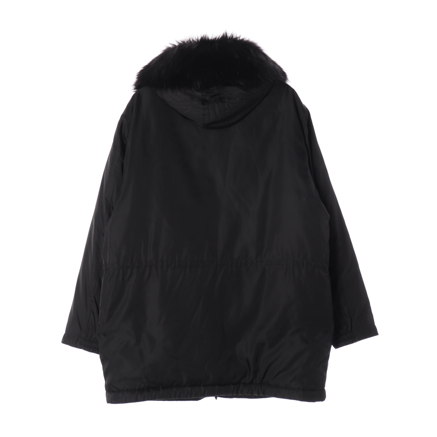 모스키노 21FW 꾸뛰르 퍼 트리밍 후드 롱 패딩 이미지 3