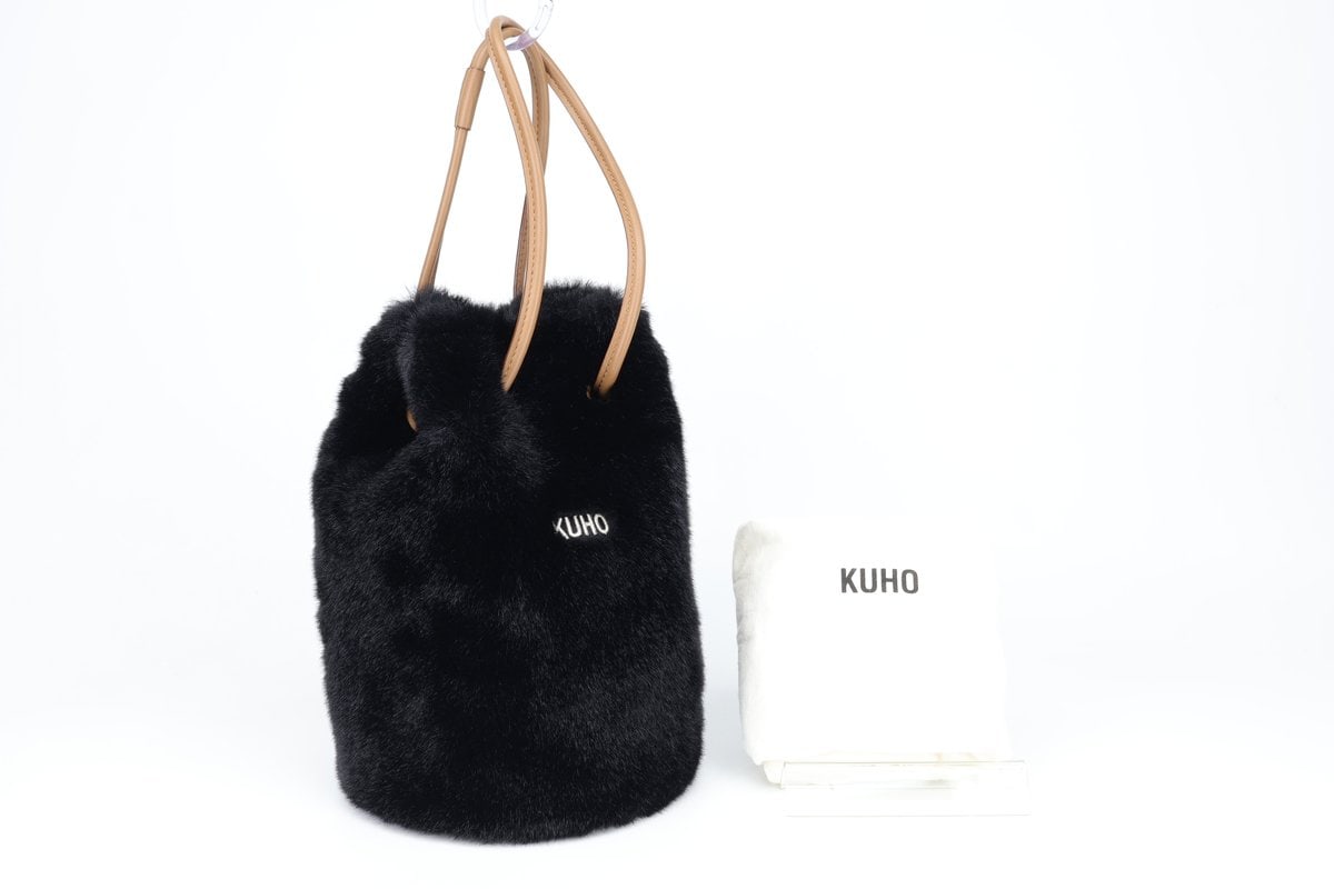 구호 KUHO 23FW 에코 퍼 버킷백 미니백 토트백 블랙 이미지 1