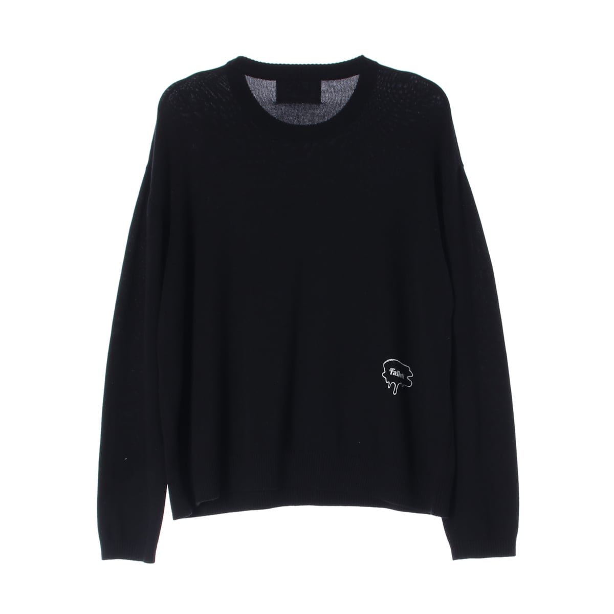 리 x 팔렛 22FW 플라워 하트 그래픽 오버핏 코튼 혼방 니트 스웨터 상세 이미지 2