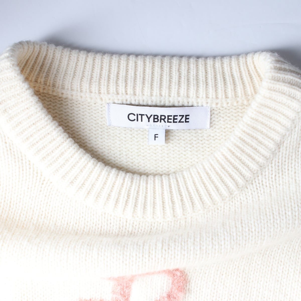 시티브리즈 24FW 로고 울 블렌드 니트 스웨터 상세 이미지 3