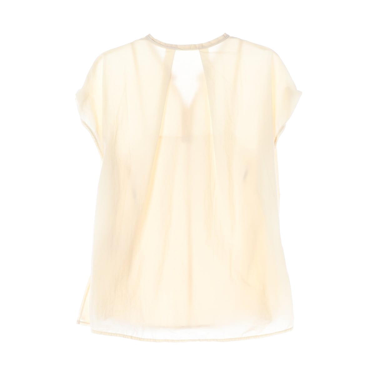 마인 시스루 레이어드 블라우스 크림 상세 이미지 2