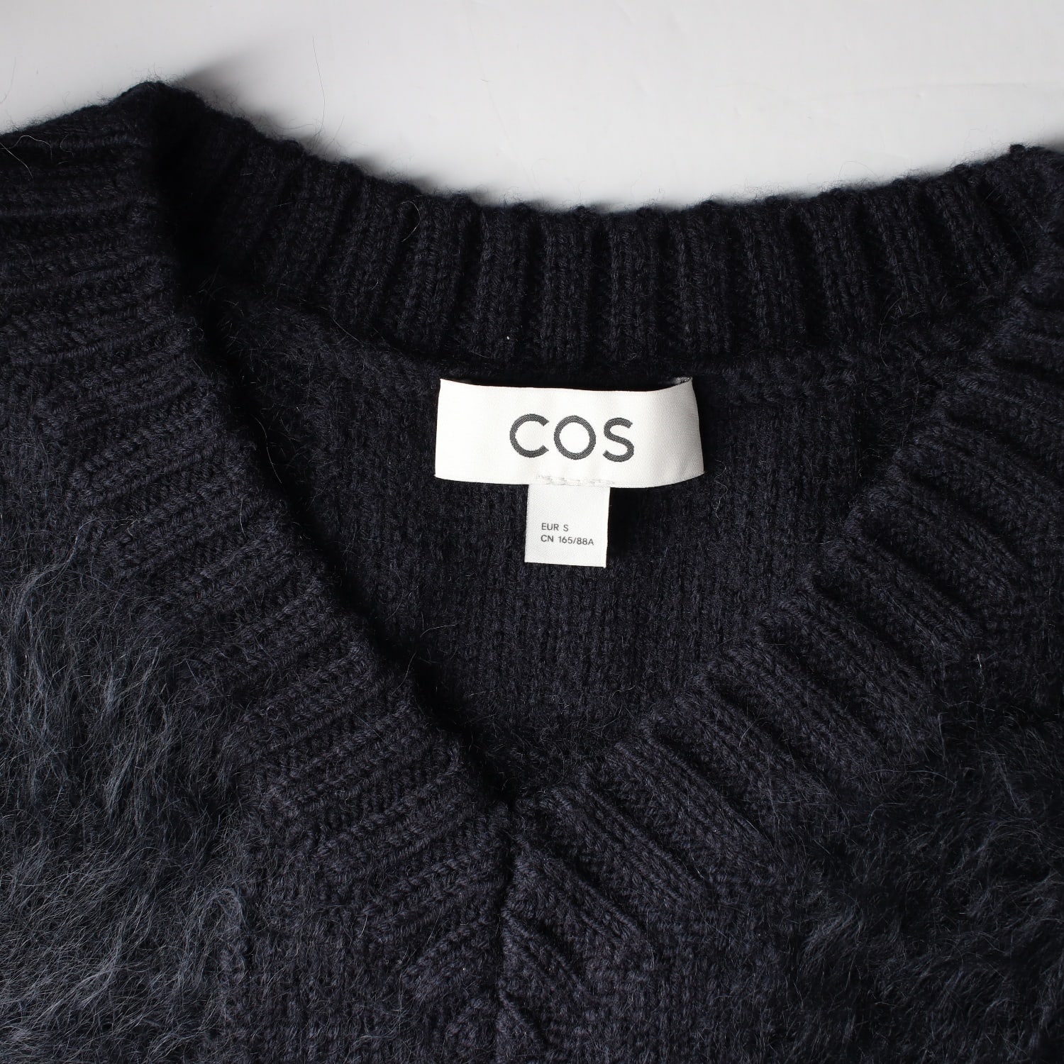 코스 22FW 울 모헤어 블렌드 체크 니트 조끼 베스트 이미지 3
