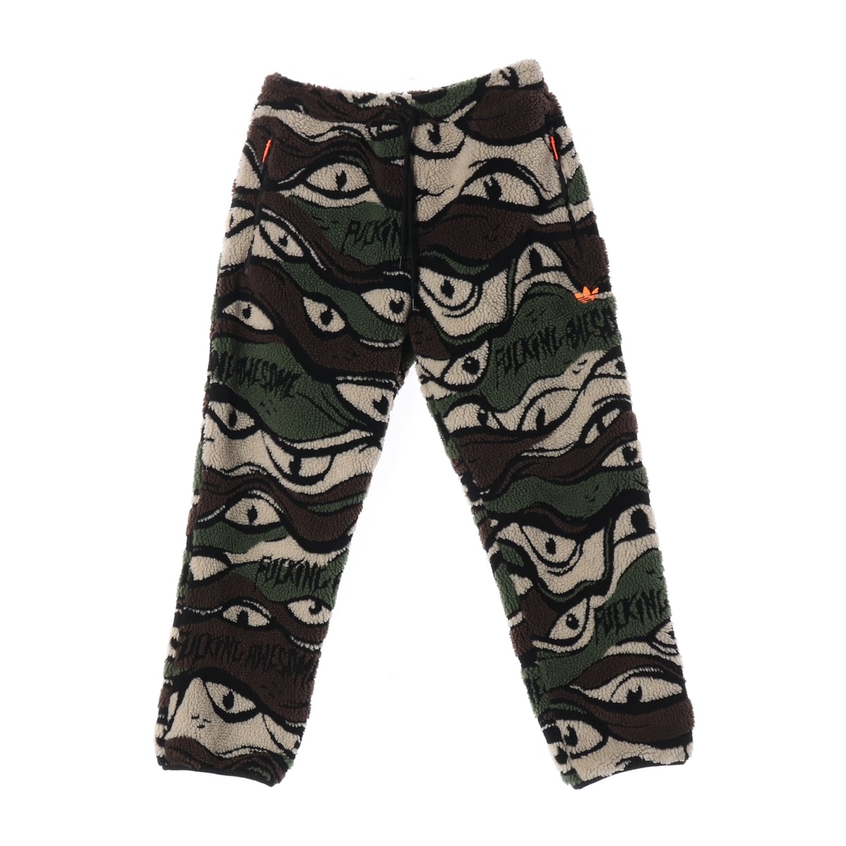 아디다스 x 퍼킹 어썸 21FW 그래픽 패턴 플리스 조거팬츠 상세 이미지 1